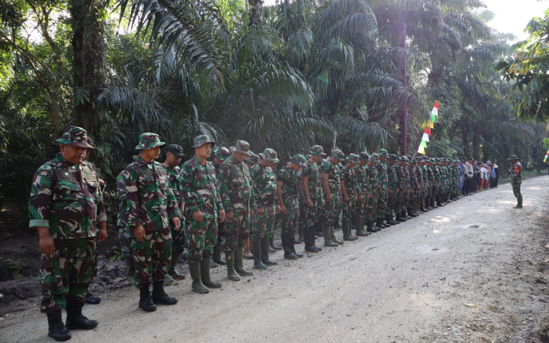 TTMD Ke- 124 KODIM 0320 Dumai Pencapaian Progres 90 Persen Hari ke-18 Sinergi Prajurit TNI