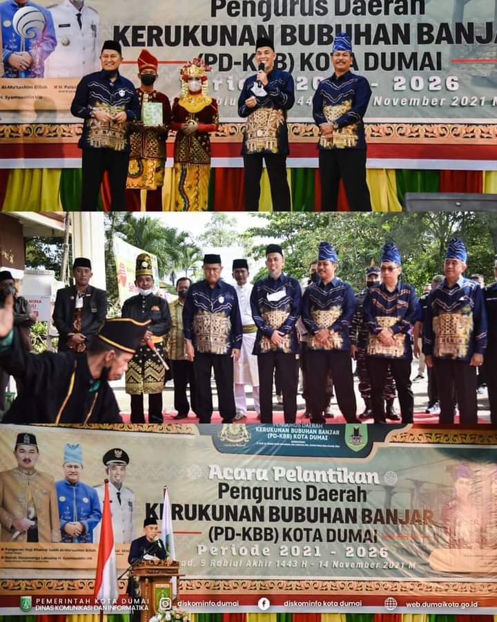 H. Paisal Hadiri Pelantikan  Pengurus PD-Kerukunan Bubuhan Banjar Kota Dumai Periode  2021-2026