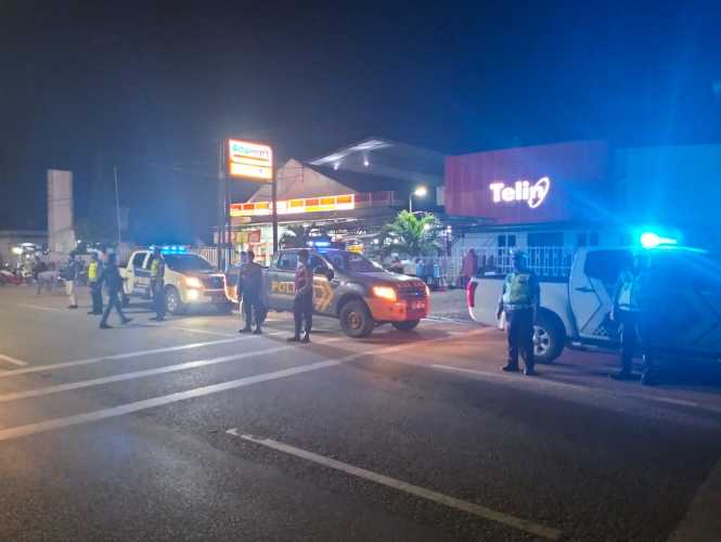Polres Dumai Melaksanakan Patroli Skala Besar Untuk Mengantisipasi Berbagai Tindakan Kriminalitas