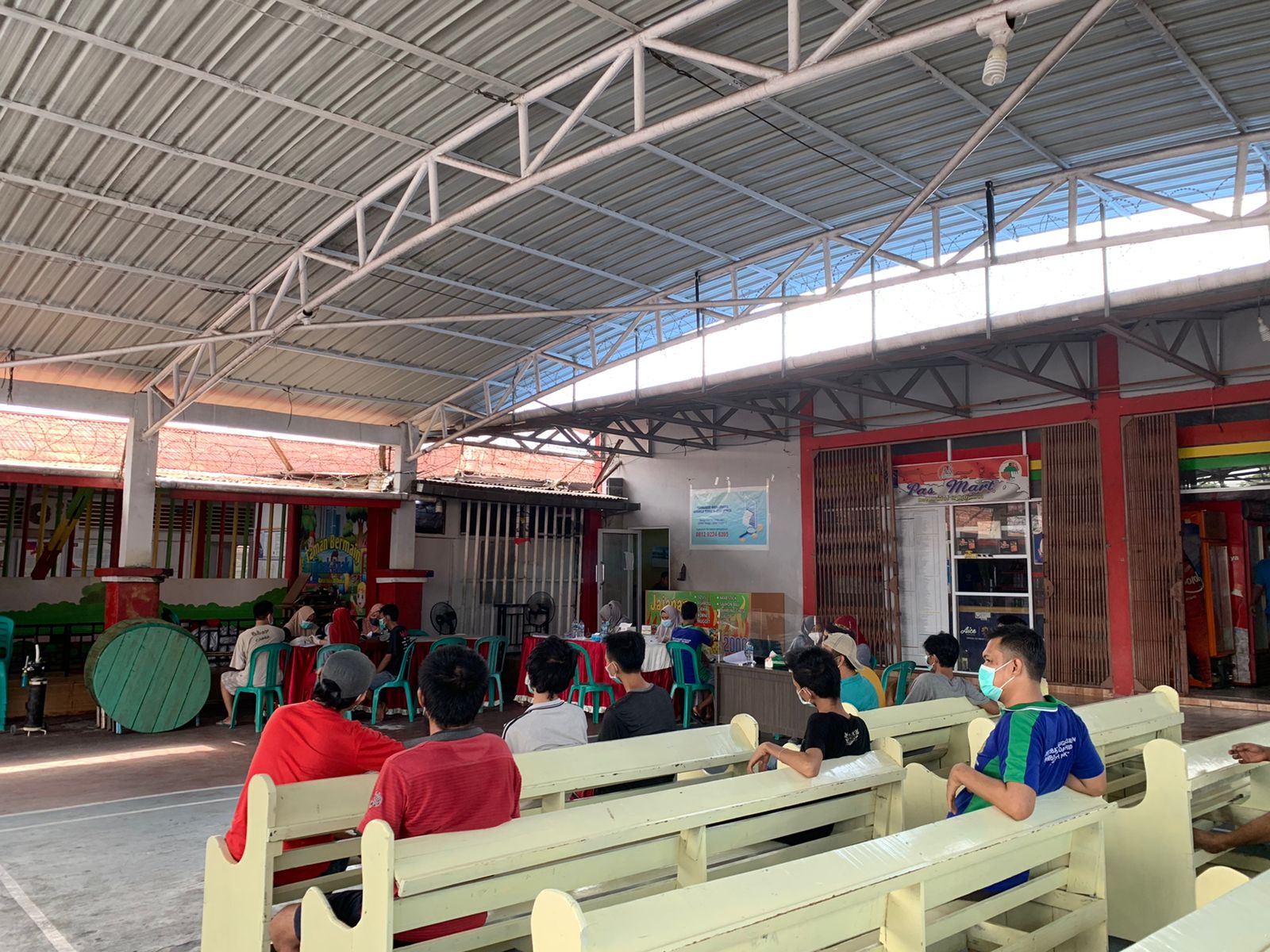 Ratusan  Warga  Binaan Rutan Dumai, Hari Ini di Vaksin  Covid-19