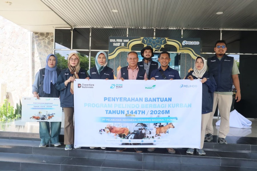 Pelindo Regional 1 Dumai Berbagi Kurban Sebagai Wujud Kepedulian Sosial