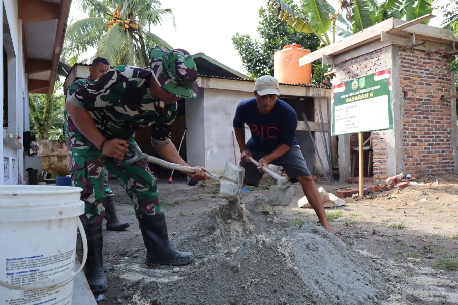 Kodim 0320/Dumai TMMD ke 124  Pembangunan Sumur bor dan MCK di Masjid Al-Amin  Wujud Kepedulian TNI
