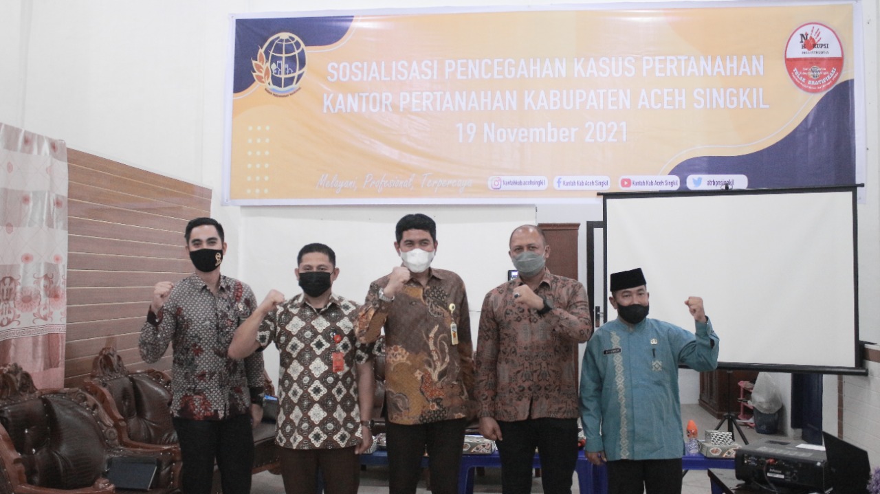DPW-PJID Nusantara Apresiasi Kantah Aceh Singkil, Adakan Sosialisasi Pencegahan Kasus Pertanahan