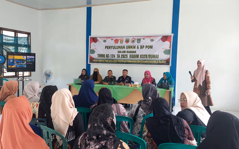 Penyuluhan UMKM TMMD ke -124 Kodim 0320 Dumai