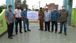 PT Pelindo 1 (Persero) Cabang Dumai  salurkan bantuan dana CSR  tahap pertama  sebesar Rp. 67.383.000,- untuk renovasi Makam leluhur Kota Dumai.