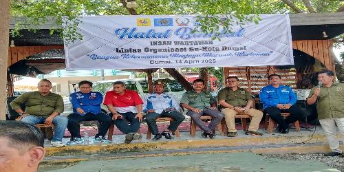 Bangun Semangat Kebersamaan, Lintas Organisasi Wartawan Dumai Gelar Halal Bihalal