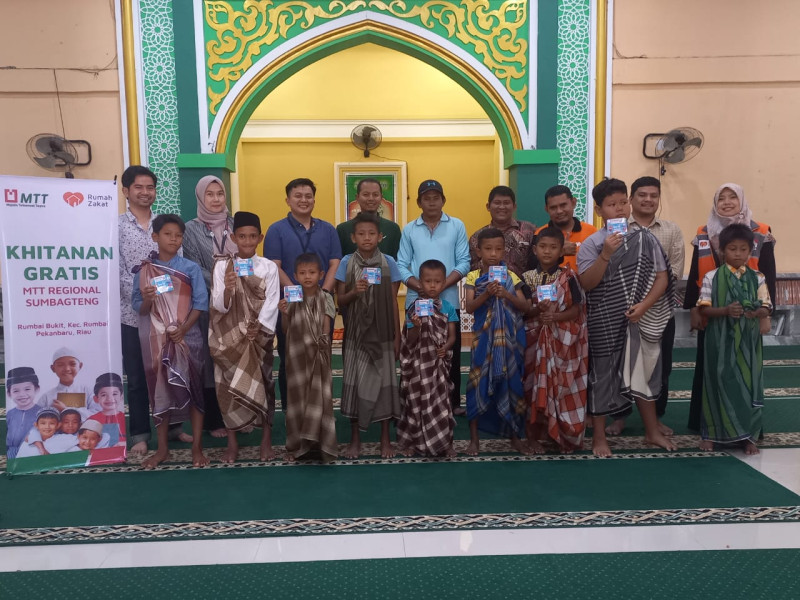 MTT dan Rumah Zakat Gelar Khitanan Massal di Masjid Al-Ikhlas Rumbai