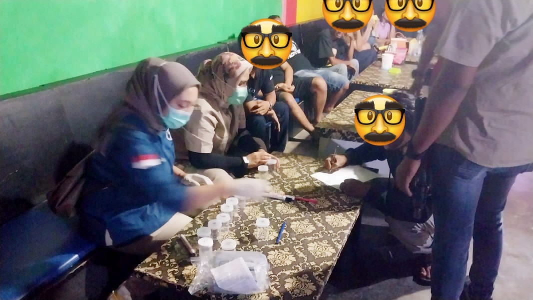 7 Penikmat Musik Dugem Terjaring Razia BNN Kota Dumai