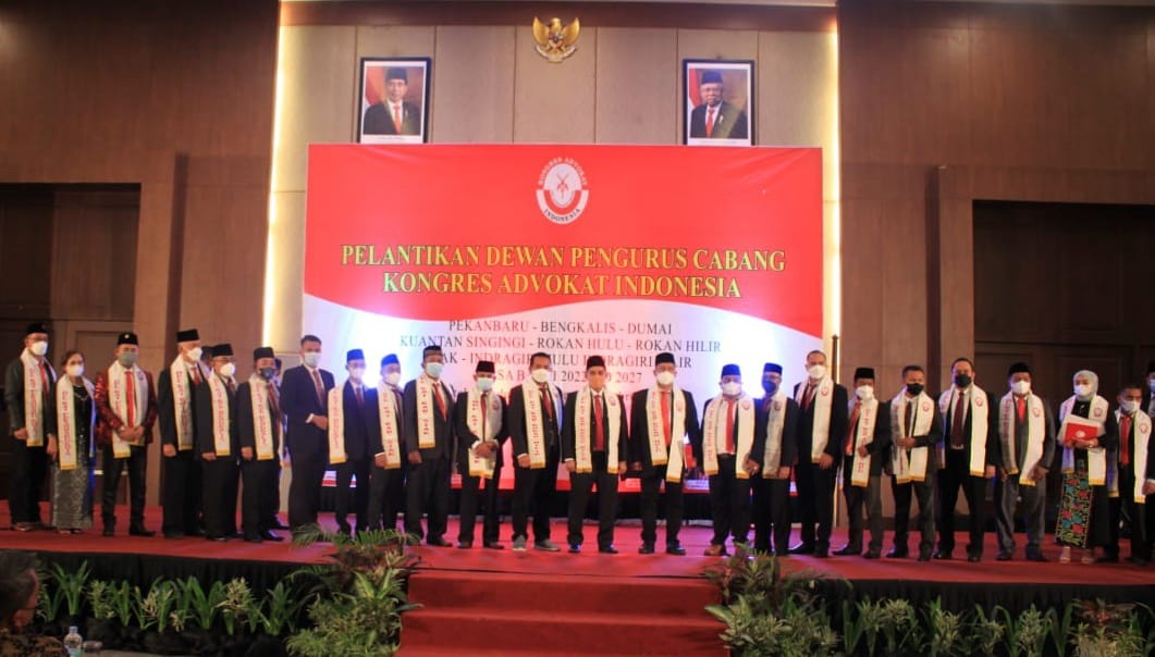 Pelantikan DPC Kongres Advokat Indonesia Se Riau