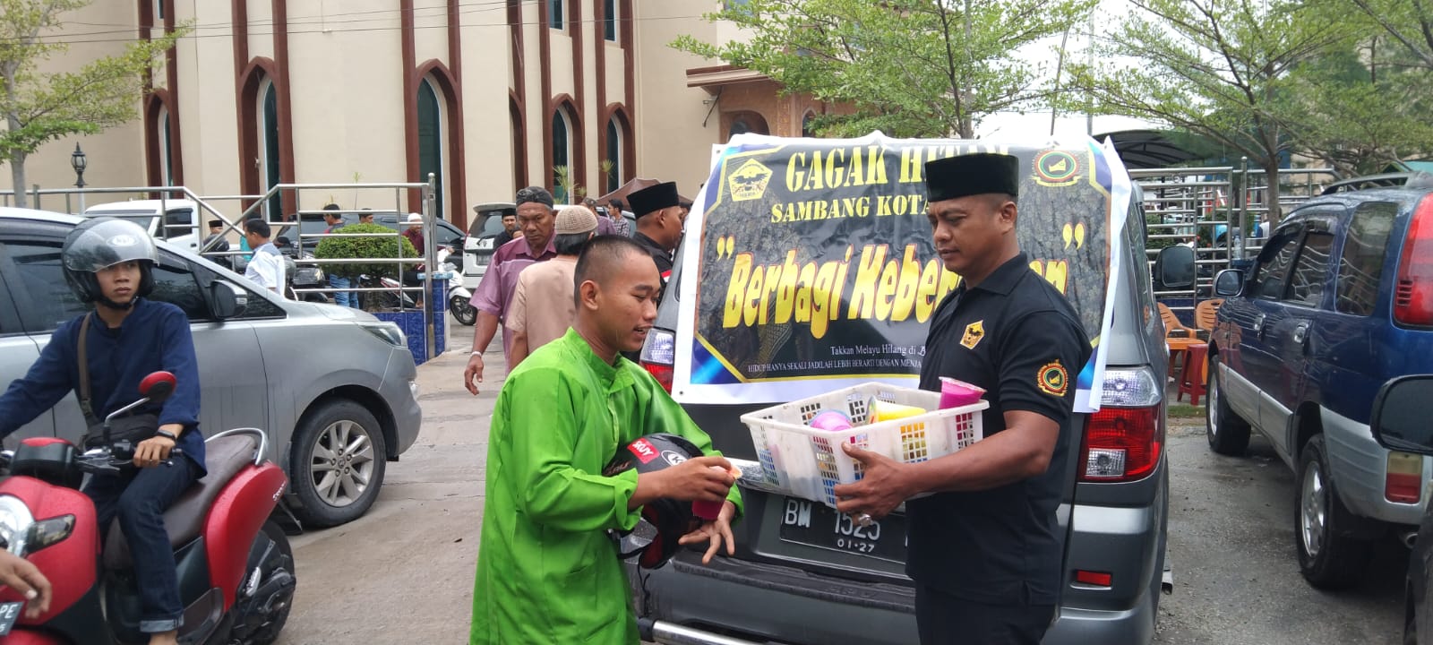 Giat  Berbagi Keberkahan Oleh Gagak Hitam Sambang Kota Dumai