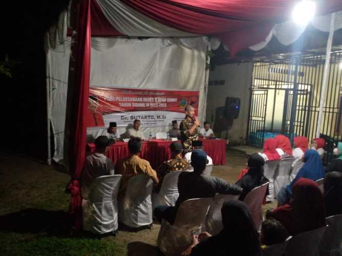 Dr,Sitarto,M.Si Melaksanakan Reses ll DPRD SUMUT TAHUN SIDANG lV 2022-2023